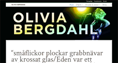 Desktop Screenshot of oliviabergdahl.se