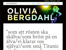 Tablet Screenshot of oliviabergdahl.se
